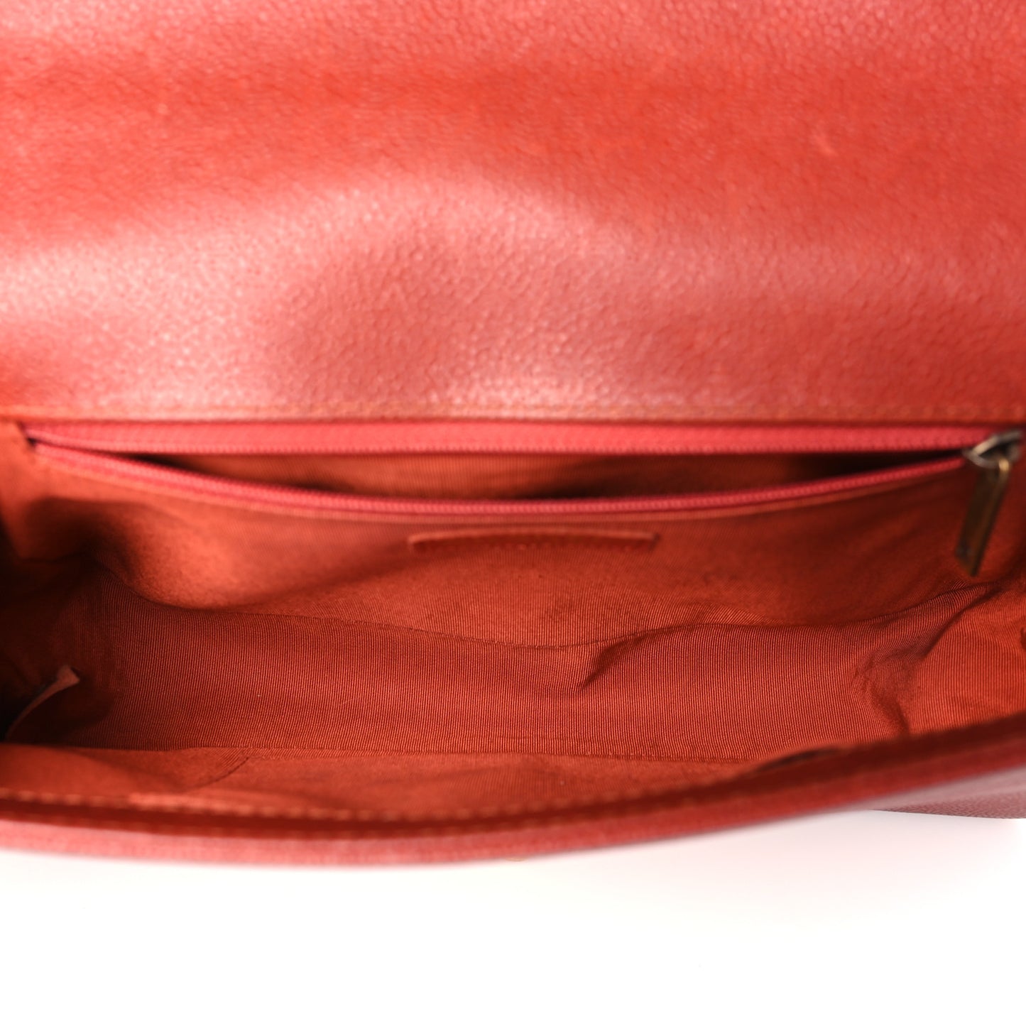 Caviar Quilted New Medium Boy Flap Dark Red