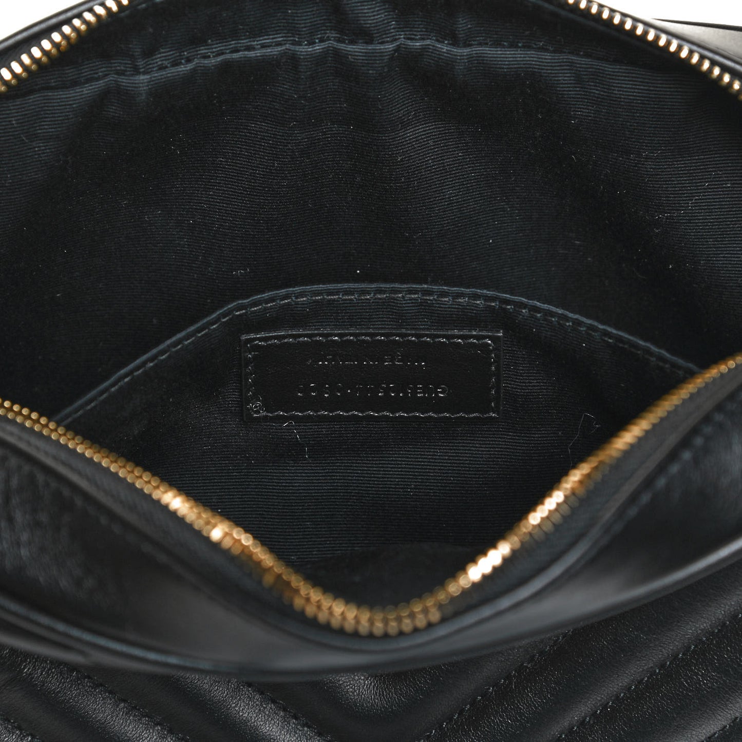 Calfskin Matelasse Monogram Lou Camera Bag Black