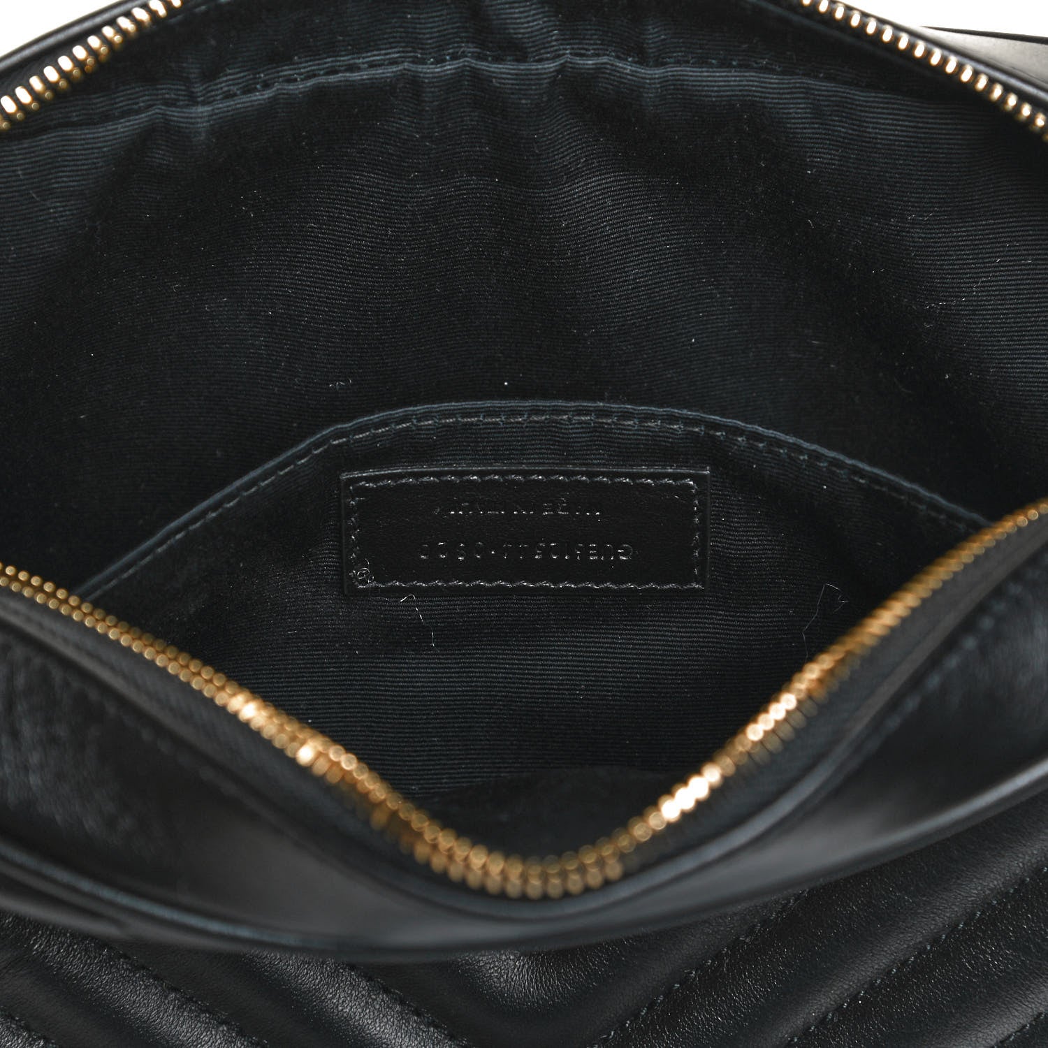 Saint Laurent Calfskin Matelasse Monogram Lou Camera Bag Black 7 of 12