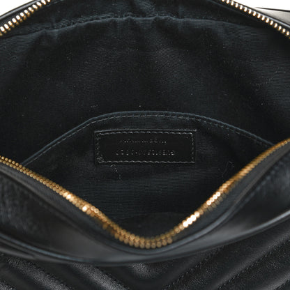 Saint Laurent Calfskin Matelasse Monogram Lou Camera Bag Black 7 of 12