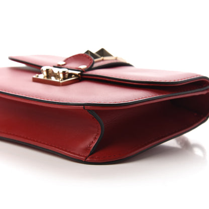 Valentino Garavani Vitello Small Glam Lock Rockstud Flap Red 7 of 9
