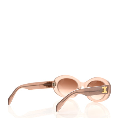 Celine Acetate Triomphe 01 Sunglasses CL 40194U Milky Hazelnut 4 of 7