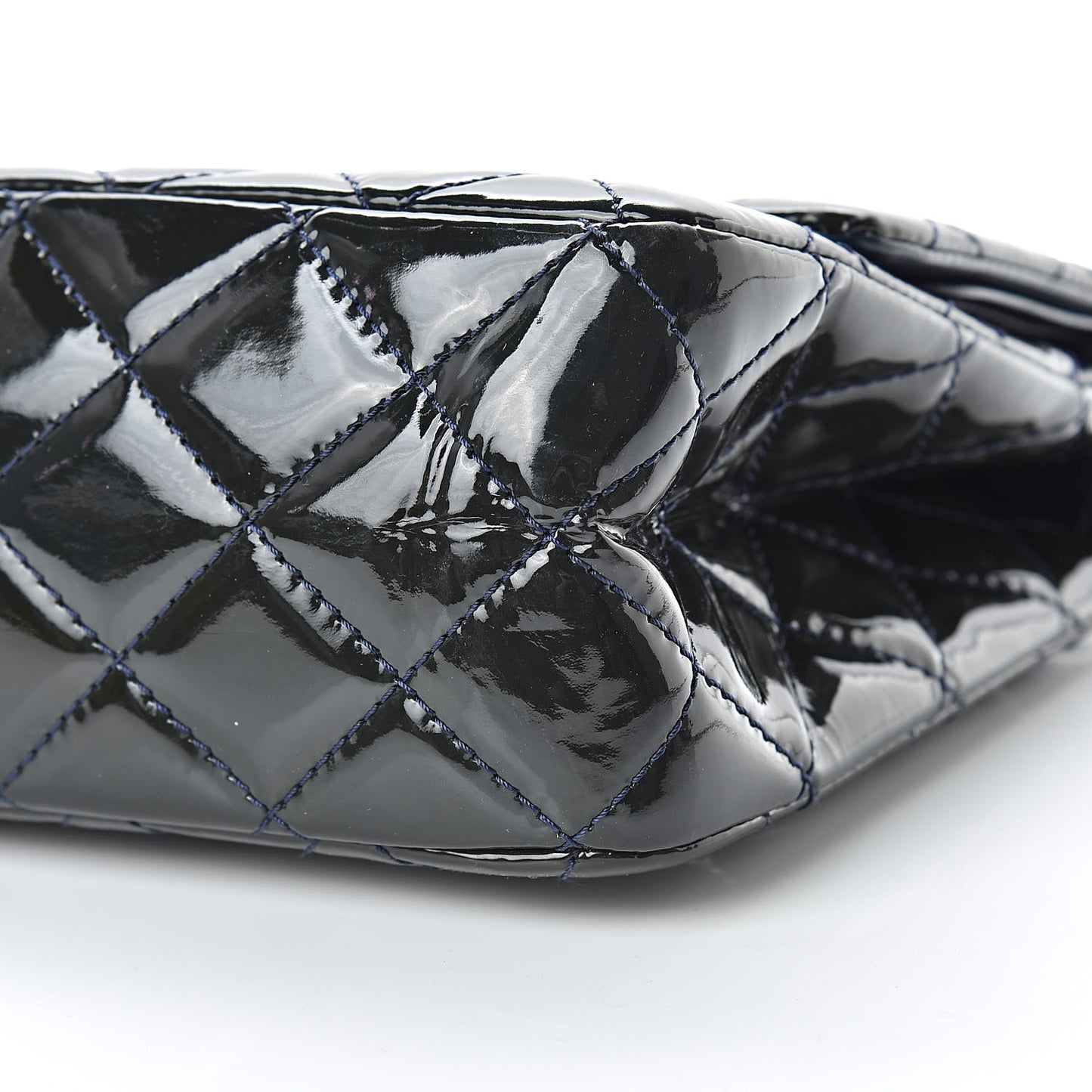 Patent Quilted 2.55 Reissue 227 Flap Dark Blue
