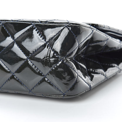 Chanel Patent Quilted 2.55 Reissue 227 Flap Dark Blue 10 of 14