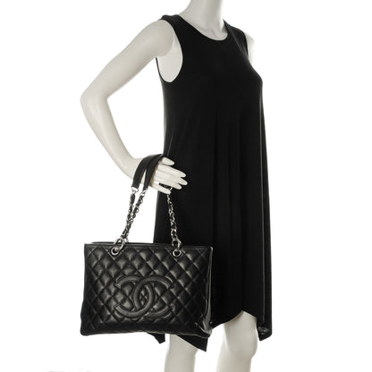 Chanel Caviar Quilted Grand Shopping Tote GST Black 2 of 7