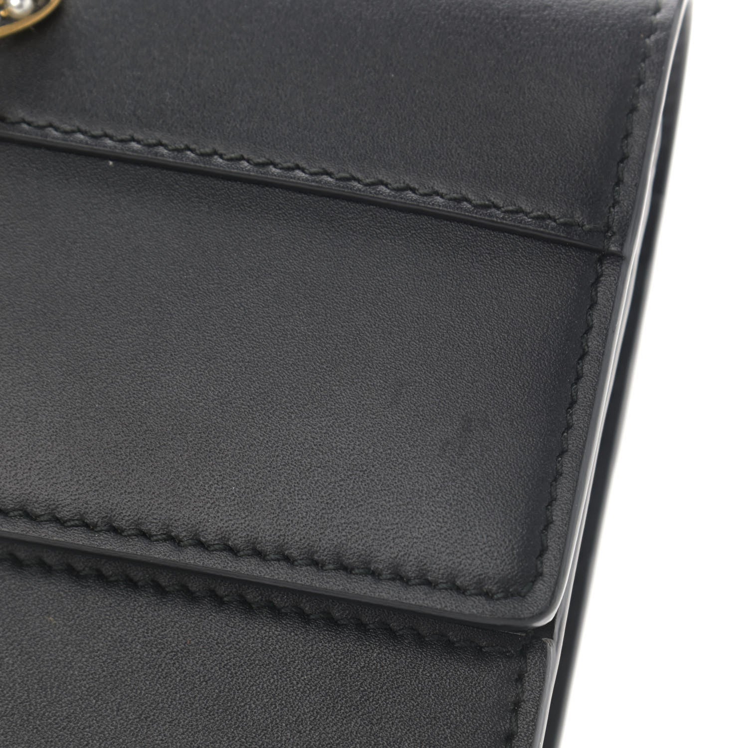 Gucci Calfskin Queen Margaret Chain Wallet Black 13 of 15