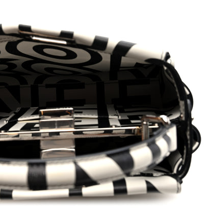 Fendi X MARC JACOBS Nappa Mini Peekaboo I SEE U Satchel Black White 5 of 10