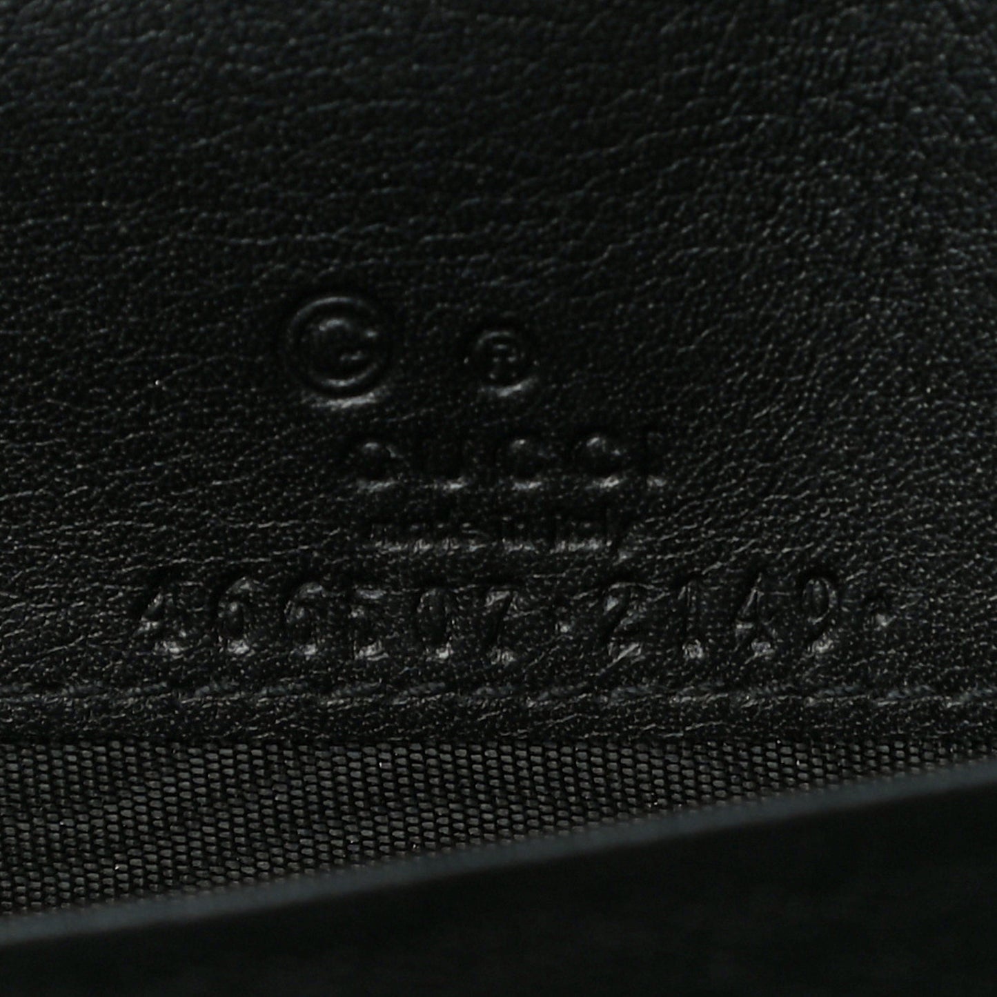 Microguccissima Crossbody Wallet Black
