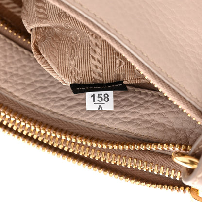 Prada Vitello Phenix Double Zip Crossbody Bag Pink 9 of 12