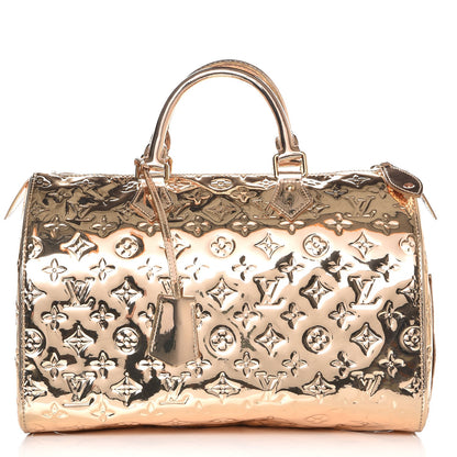 Louis Vuitton Monogram Miroir Speedy 30 Gold 1 of 13