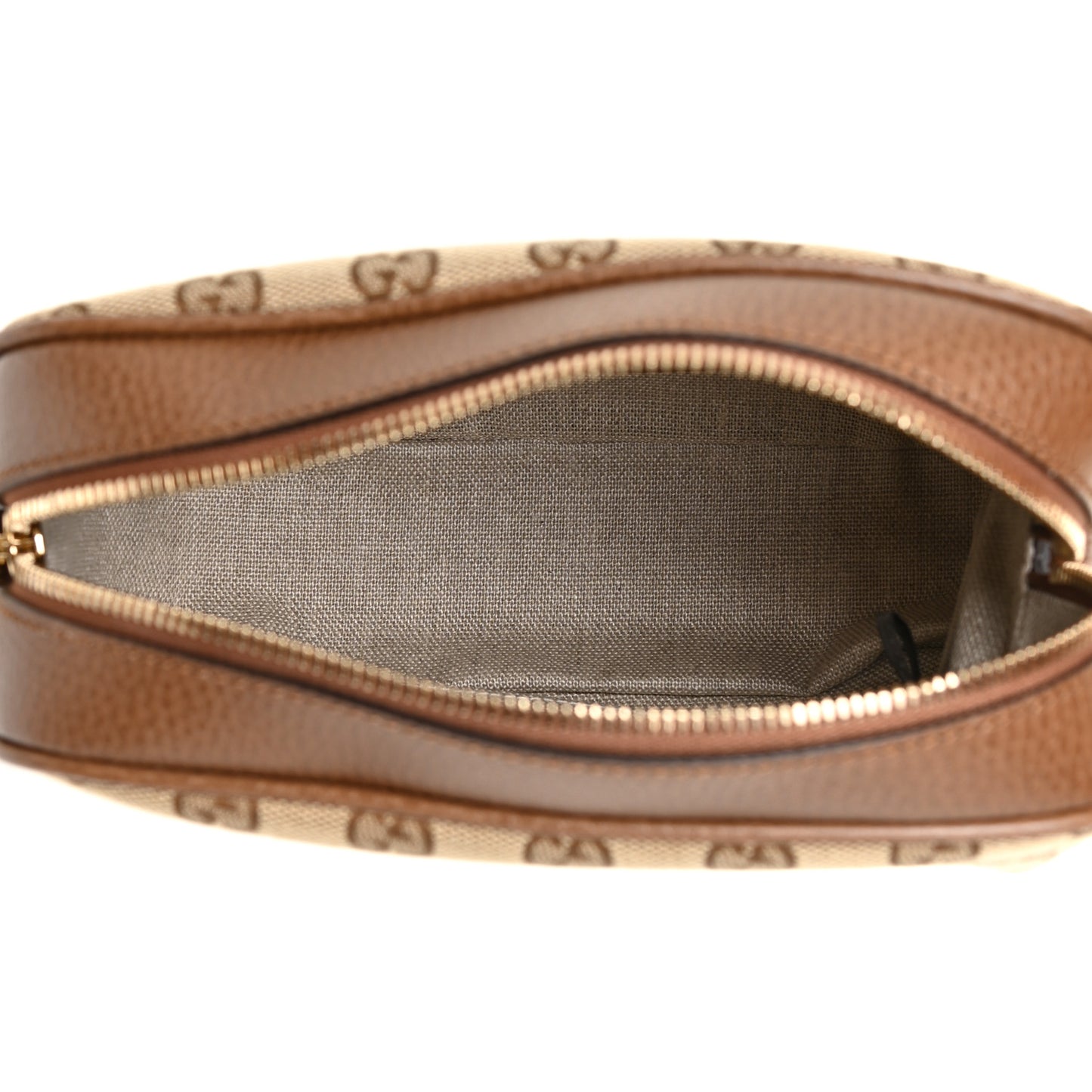 Monogram Mini Bree Messenger Bag Beige Tabacco