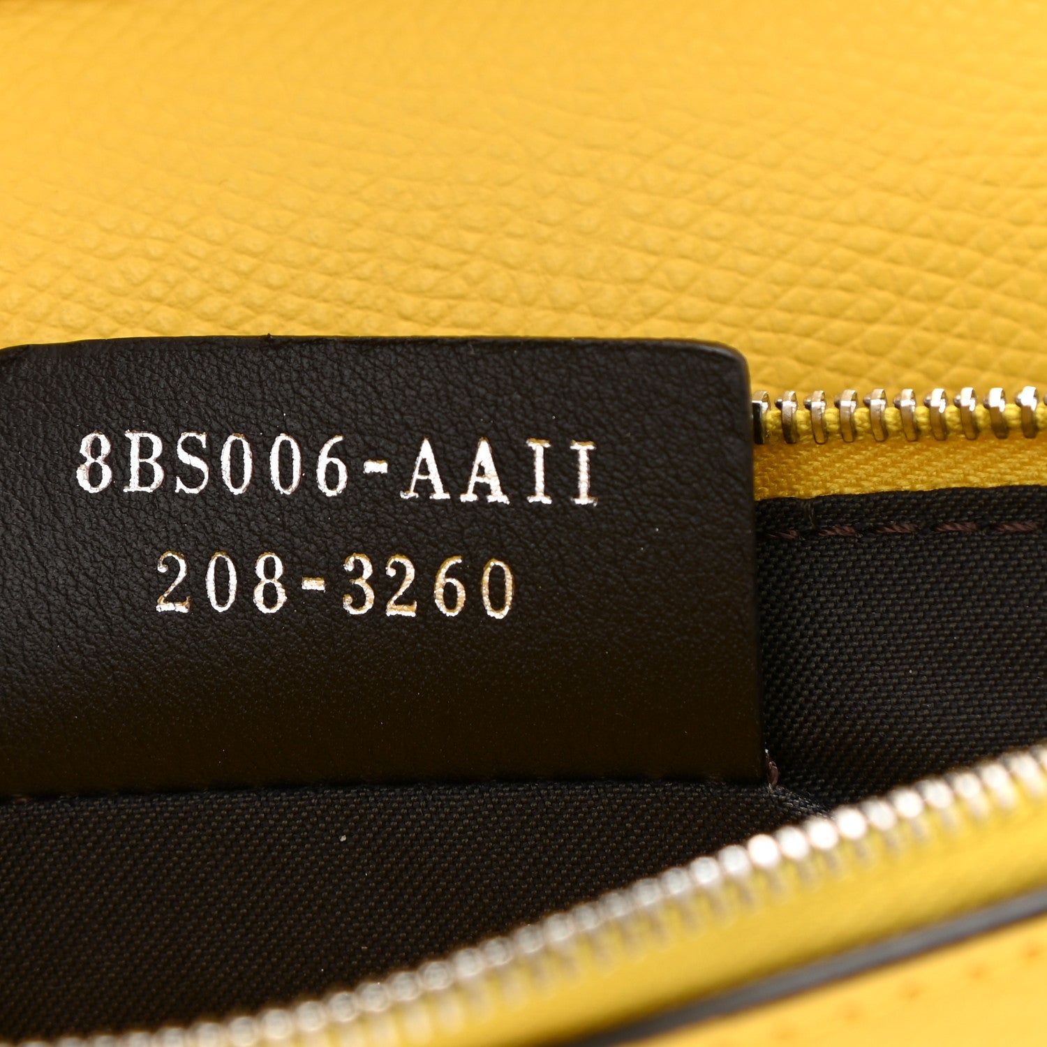 Fendi Vitello Cruise F is Fendi Bi-Color FF 1974 Embossed Medium Envelope Wallet On Chain Maya Black Sunflower 7 of 9