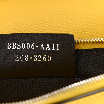 Fendi Vitello Cruise F is Fendi Bi-Color FF 1974 Embossed Medium Envelope Wallet On Chain Maya Black Sunflower 7 of 9