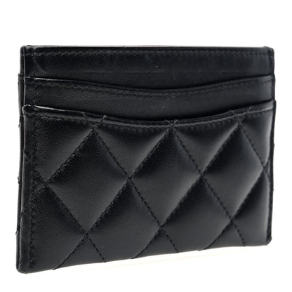 Chanel Lambskin Quilted Card Holder Black 3 of 9