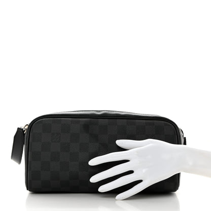 Louis Vuitton Damier Graphite Dopp Kit Toilet Pouch 2 of 6