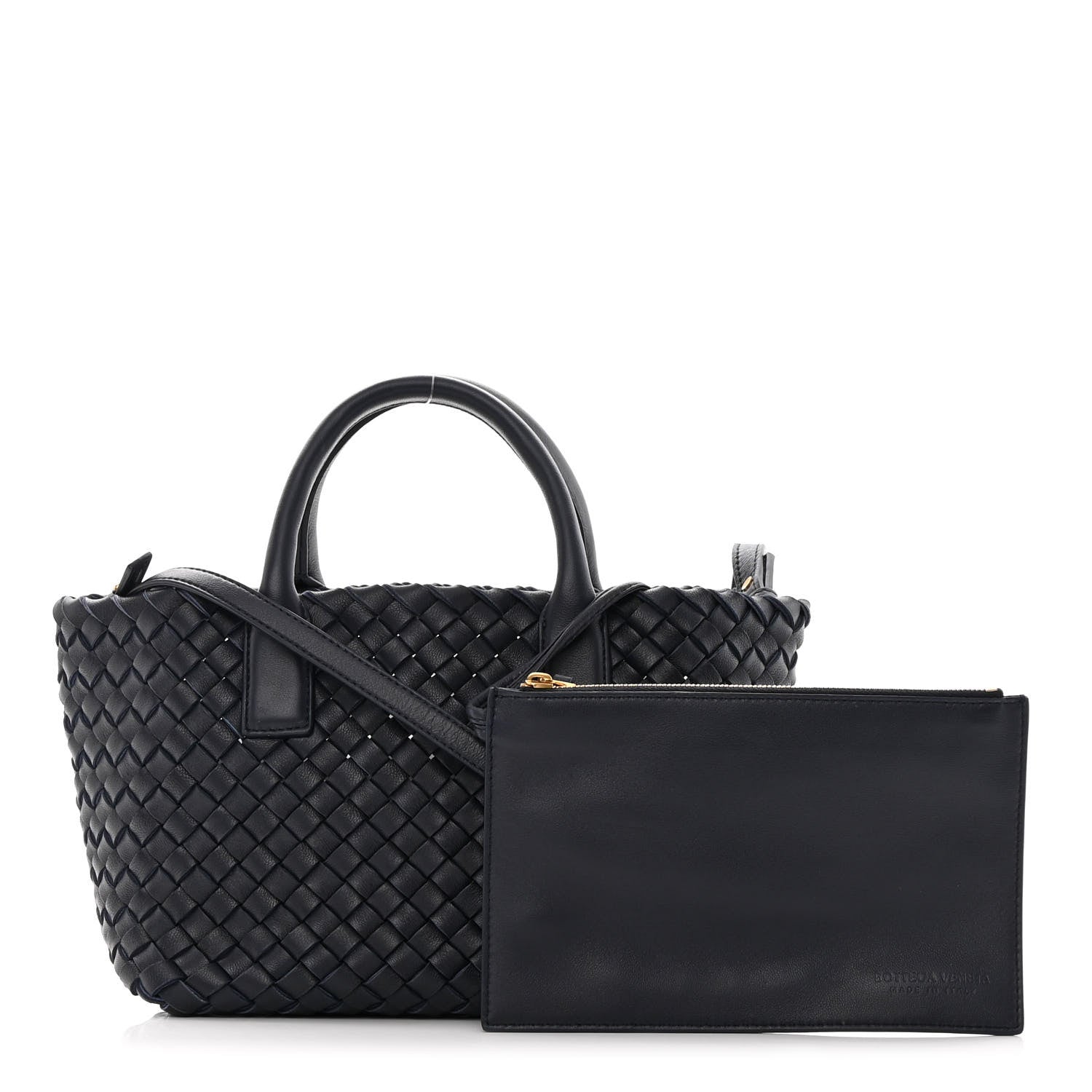 Bottega Veneta BOTTEGA VENETA Nappa Intrecciato Mini Cabat Black 1 of 13