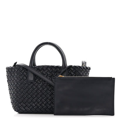 Bottega Veneta BOTTEGA VENETA Nappa Intrecciato Mini Cabat Black 1 of 13