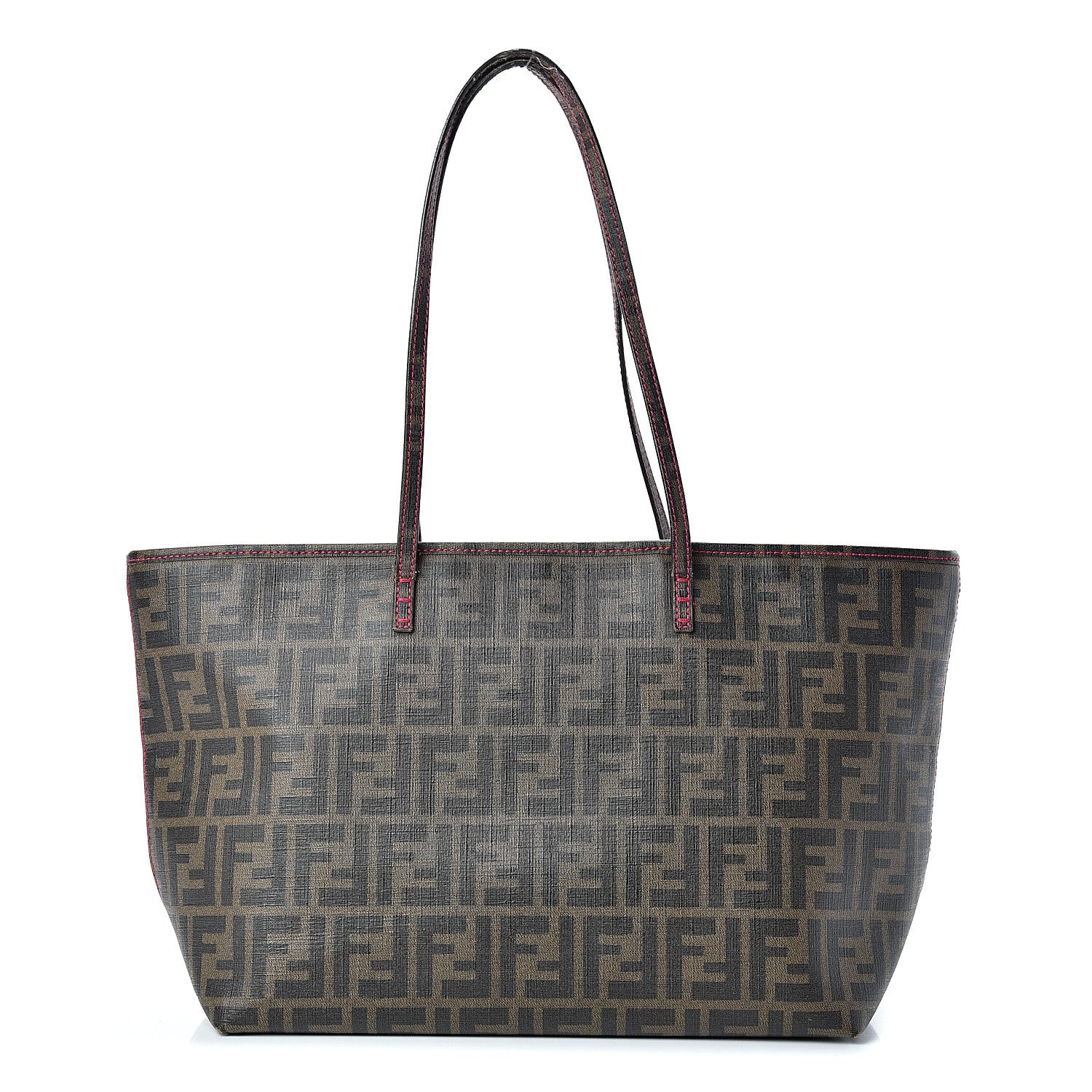 Fendi Zucca Spalmati Small Roll Tote Tobacco Fragola 1 of 20