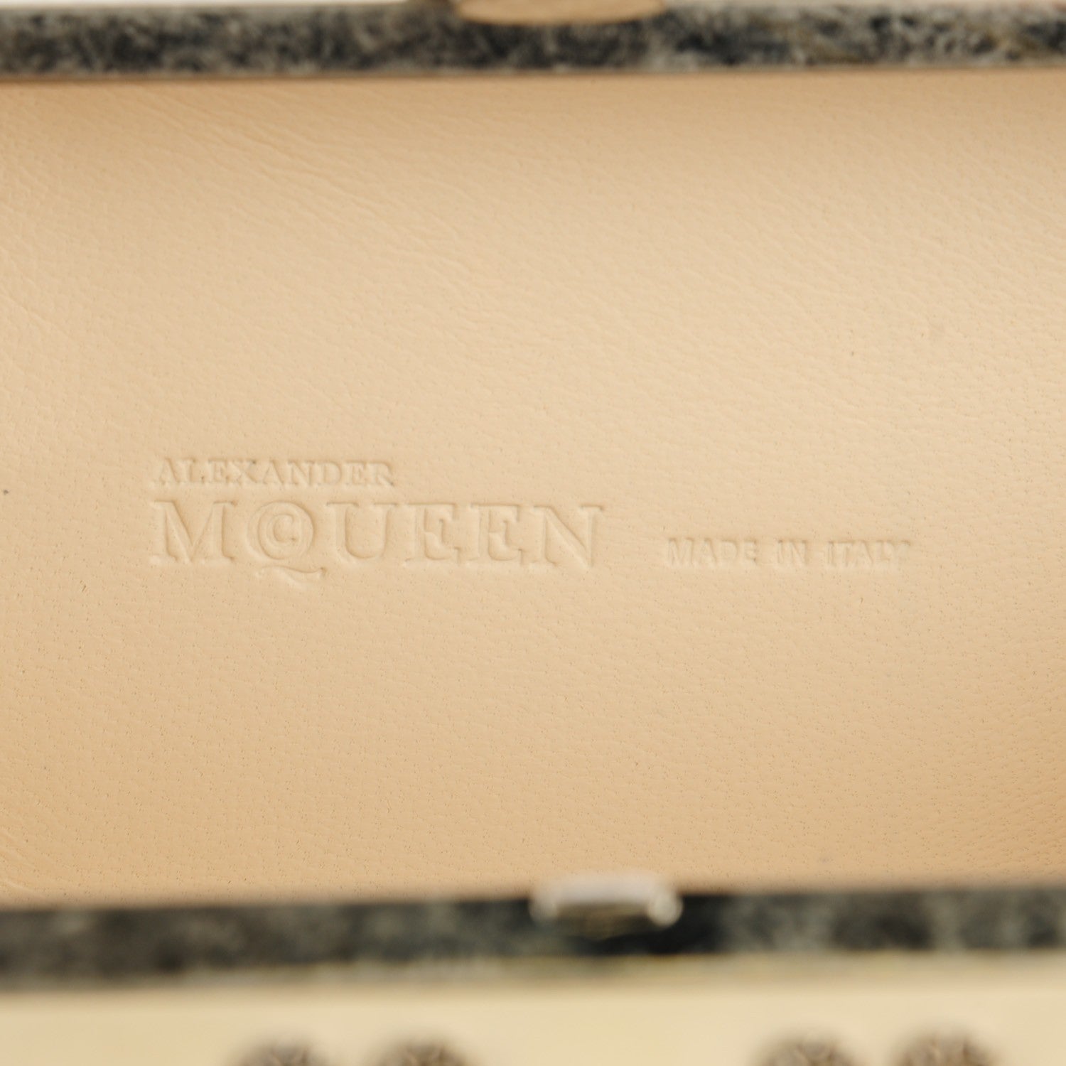 Alexander McQueen Studded Skull Box Clutch White 7 of 8
