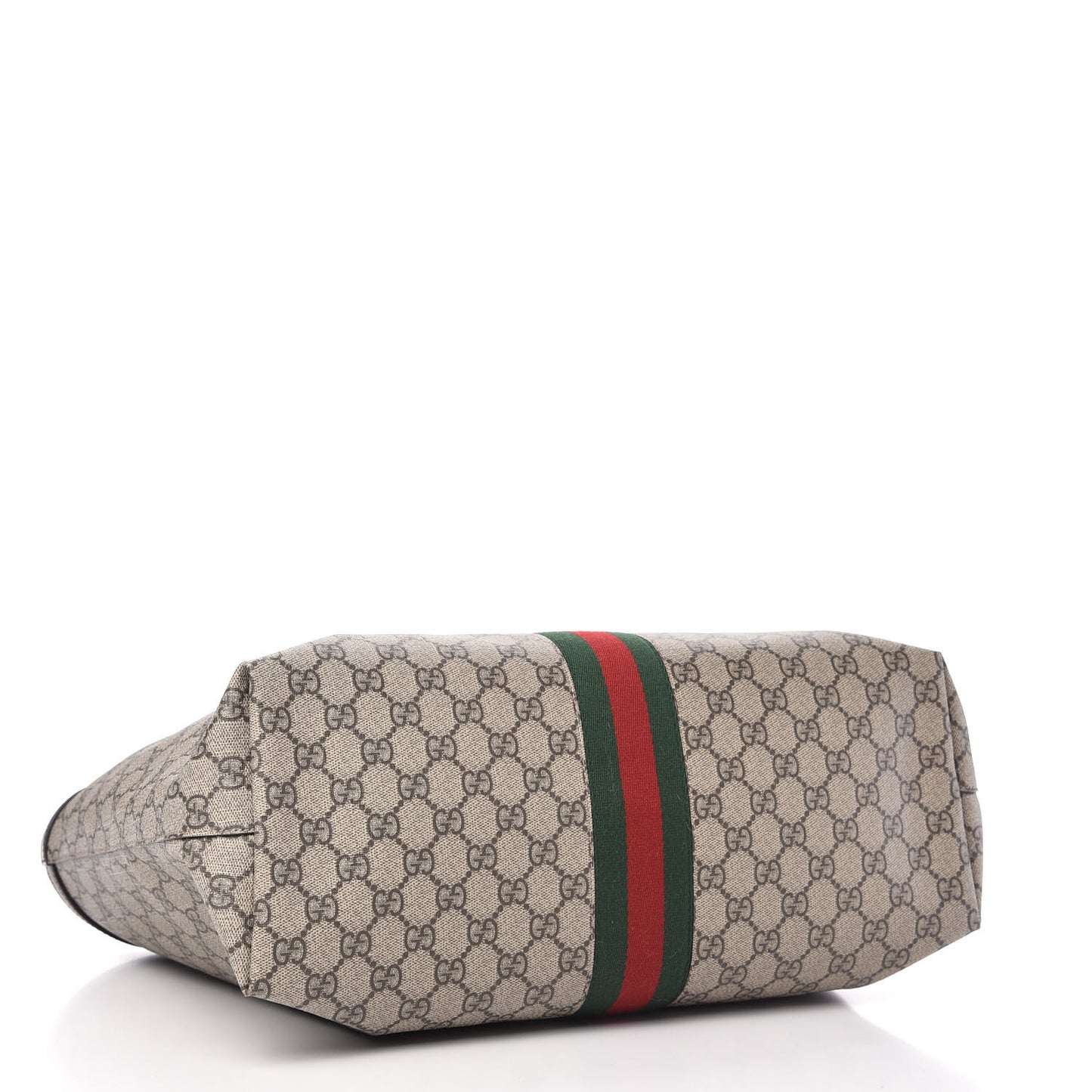 GG Supreme Monogram Medium Ophidia Shopping Tote Brown