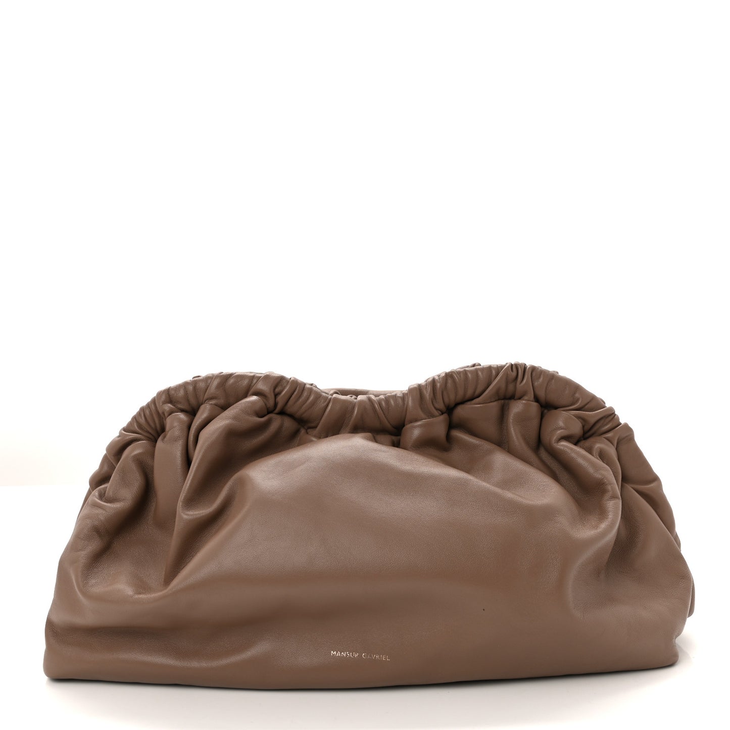 Lambskin Cloud Clutch Biscotto