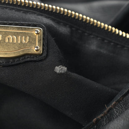Miu Miu Nappa Matelasse Coffer Hobo Black 10 of 18