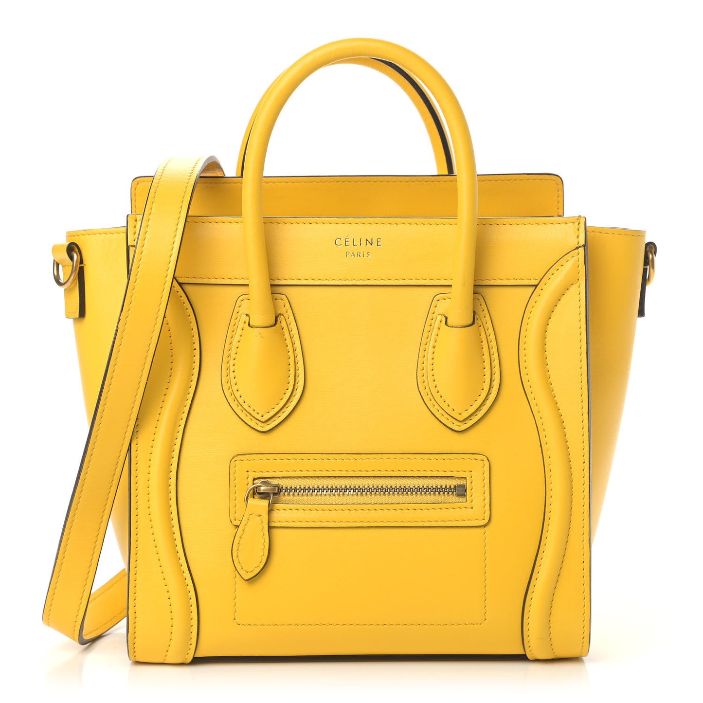 Palmelato Calfskin Nano Luggage Sunflower