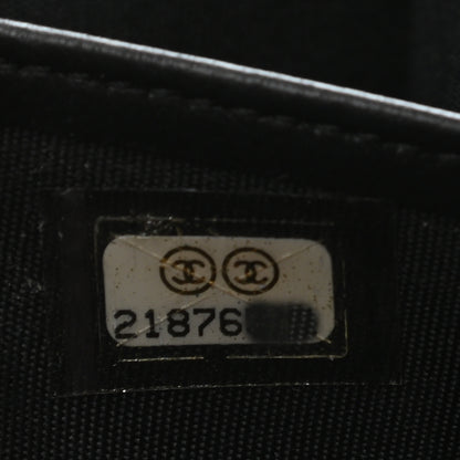 Chanel Lambskin Quilted Boy Zip Around Wallet Black 8 of 8