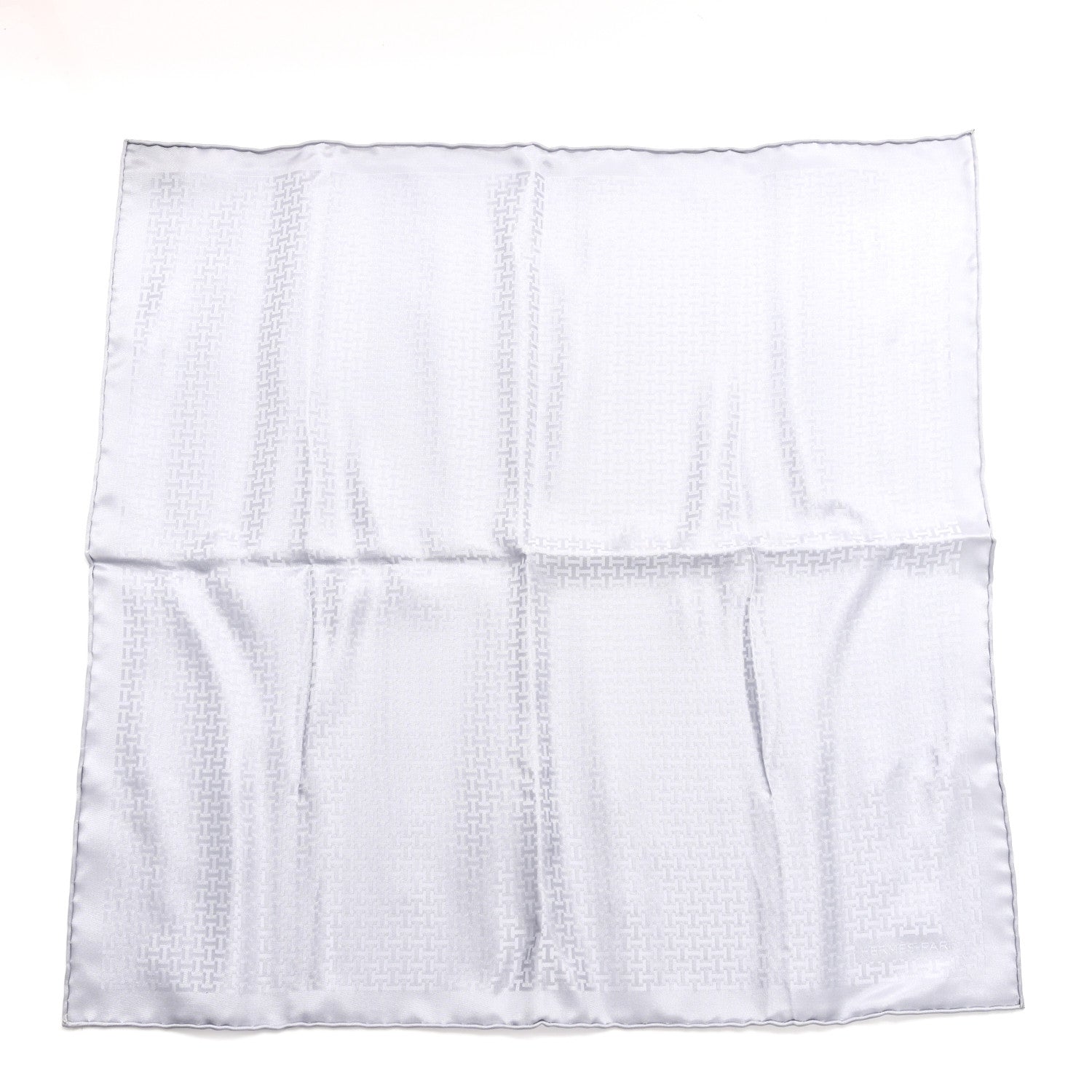Hermes Silk Pongee Upside Down Pocket Square 1 of 3