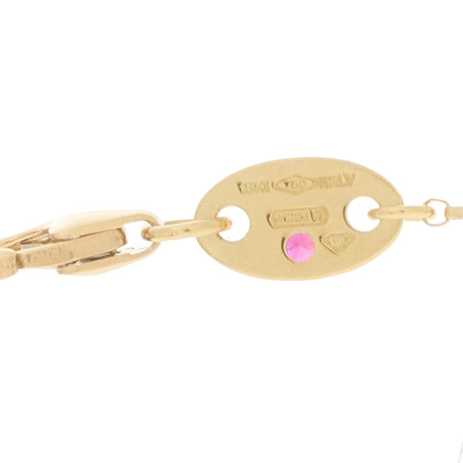 18K Yellow Gold Diamond Barocco Y Drop Necklace