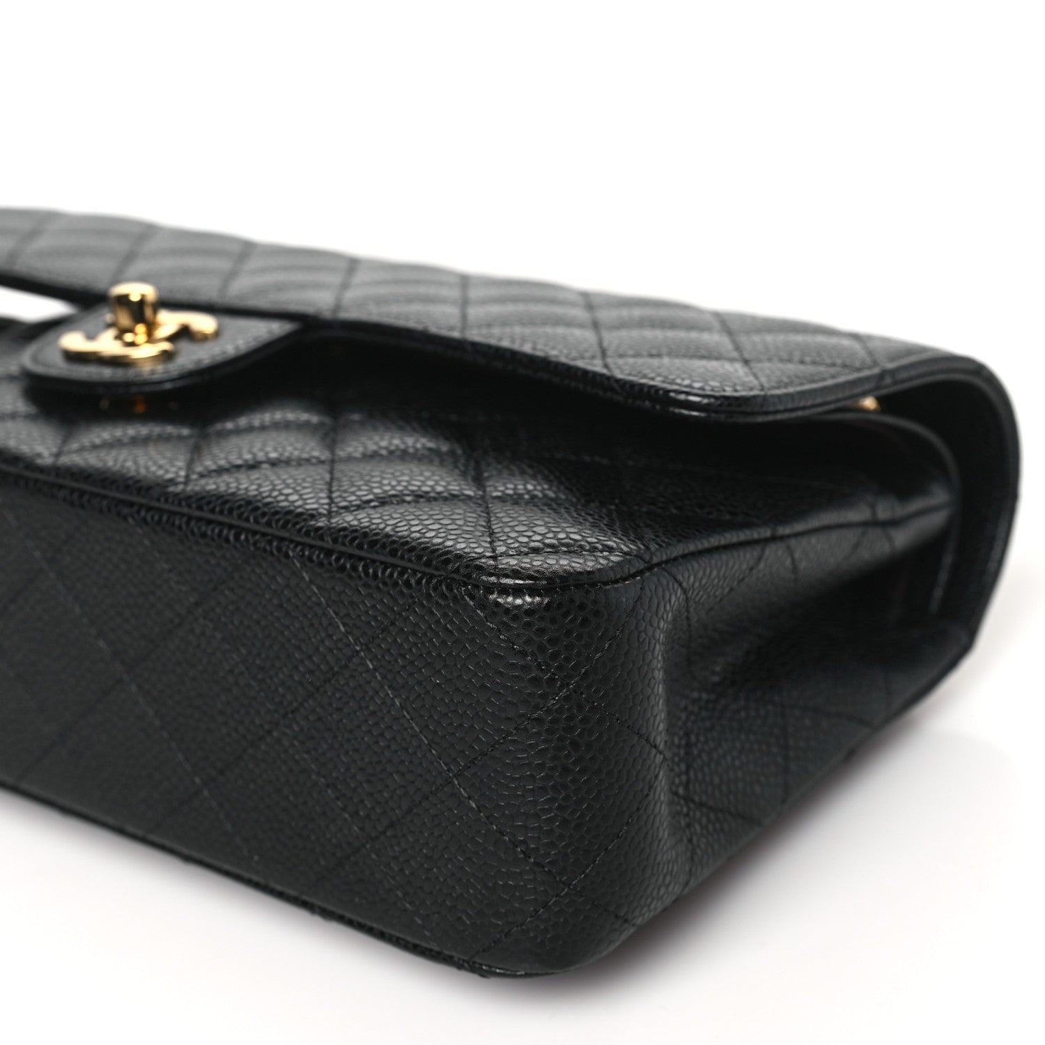 Chanel Caviar Quilted Medium Double Flap Black 10 of 11