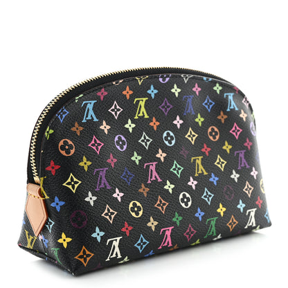 Louis Vuitton Monogram Multicolor Cosmetic Pouch Black Grenade 3 of 7