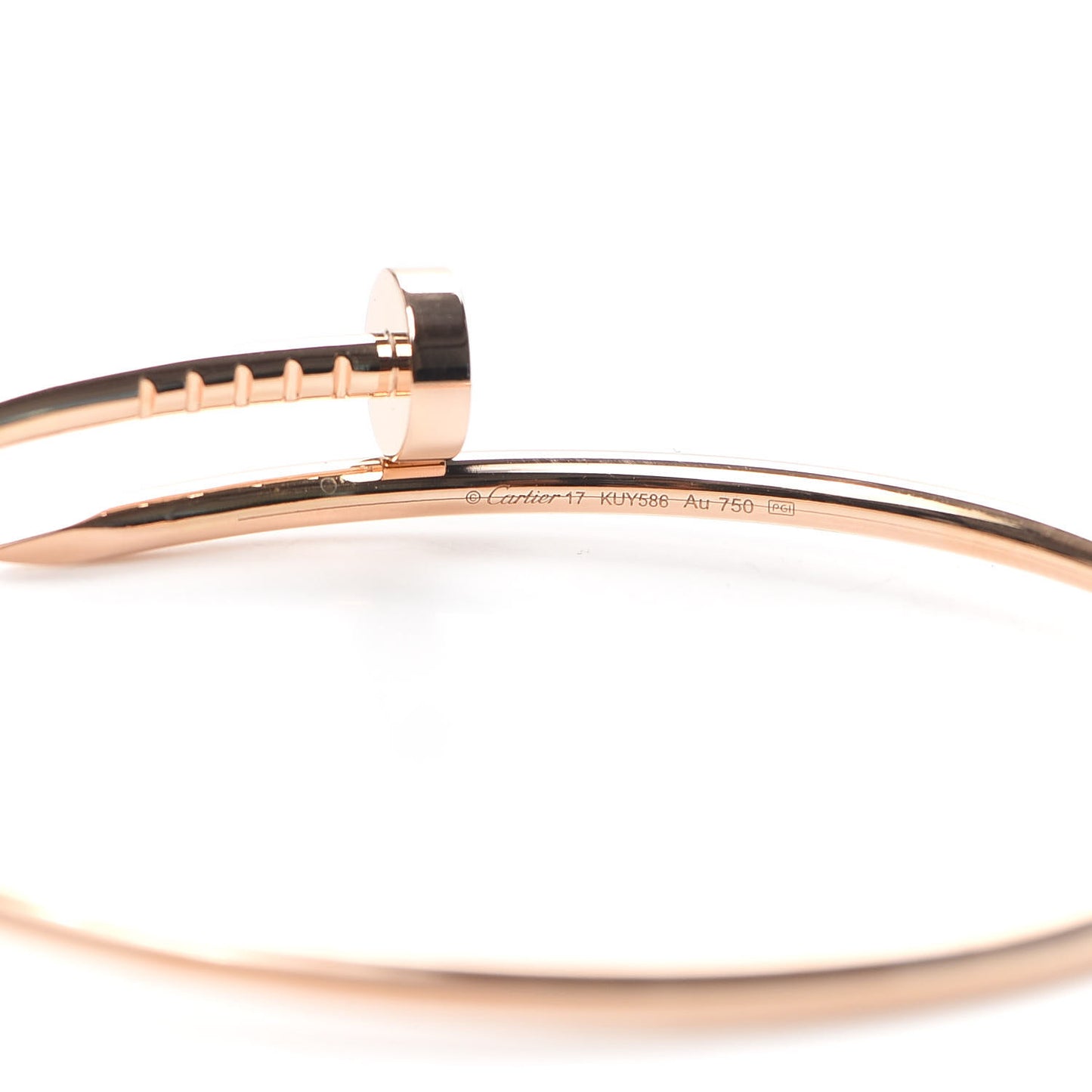 18K Pink Gold Small Juste Un Clou Bracelet 17