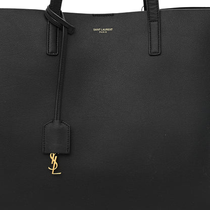 Saint Laurent Calfskin Large Shopping Tote Black 10 of 12