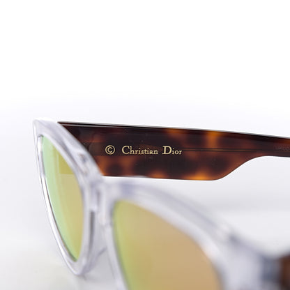 Christian Dior Spirit 2 Oval Sunglasses Transparent Tortoise 6 of 9