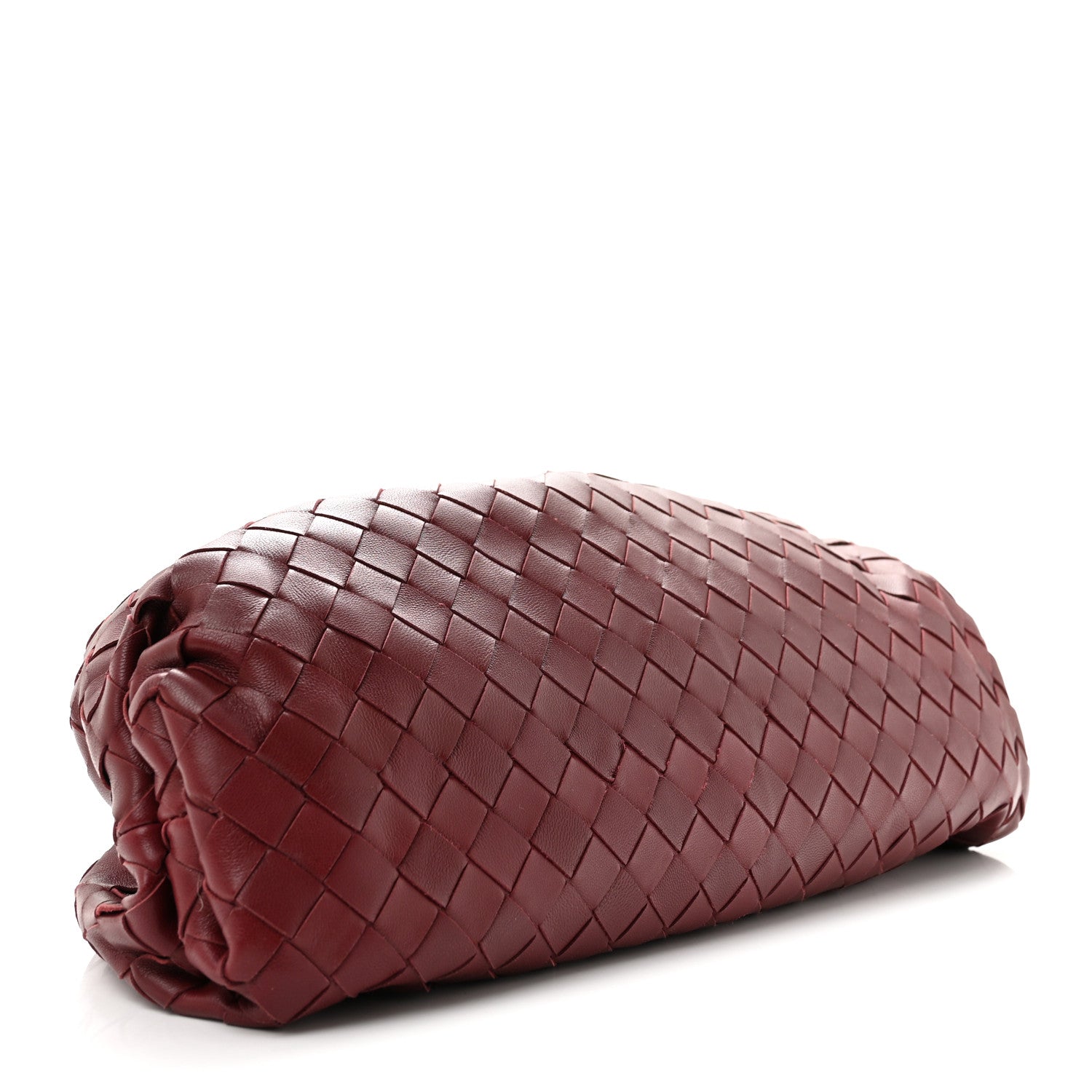 Bottega Veneta Nappa Maxi Intrecciato The Pouch Oversized Clutch Bordeaux 4 of 10