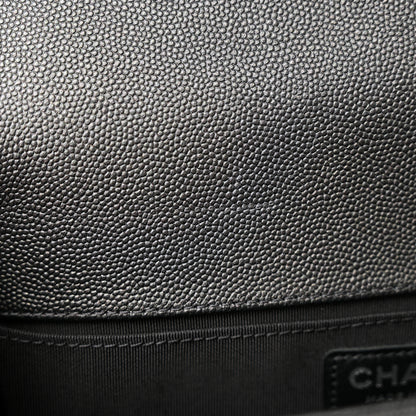 Chanel Caviar Quilted Medium Boy Flap So Black 11 of 12