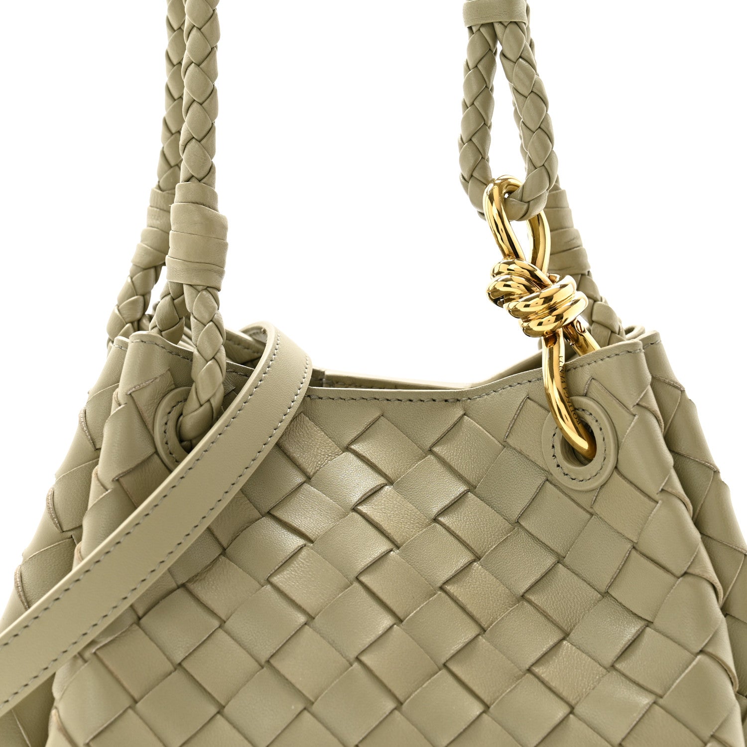 Bottega Veneta Nappa Intrecciato Small Parachute Shoulder Bag Travertine 7 of 9
