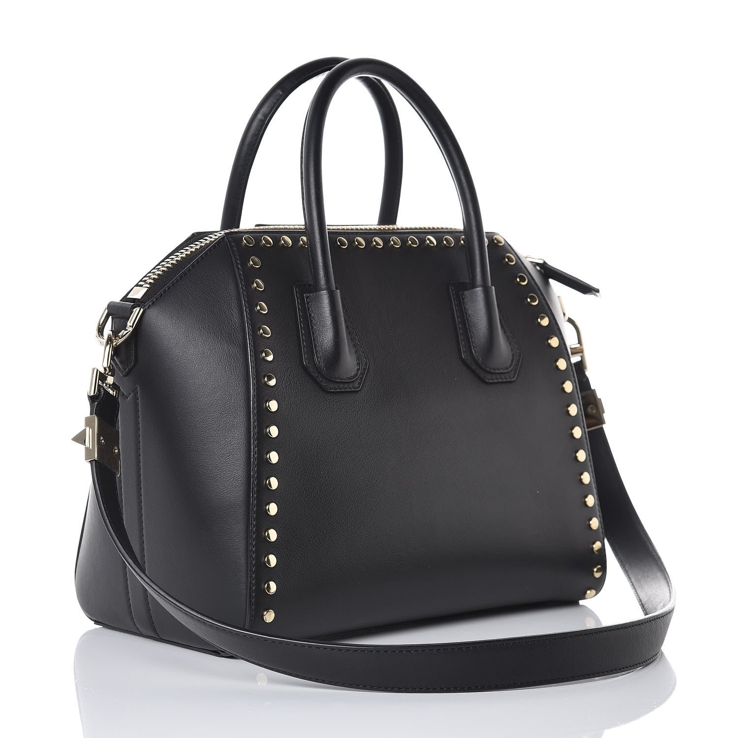 Givenchy Calfskin Small Studded Antigona Black 3 of 7