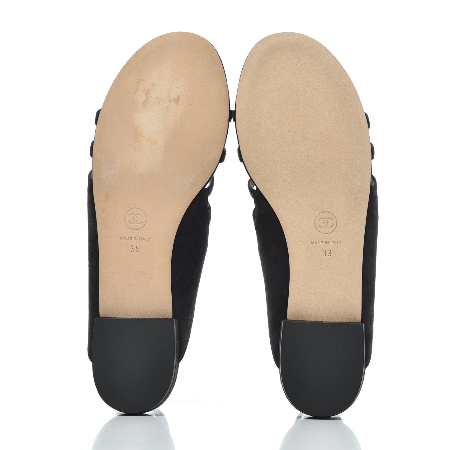 Suede Pearl Sandals 39 Black