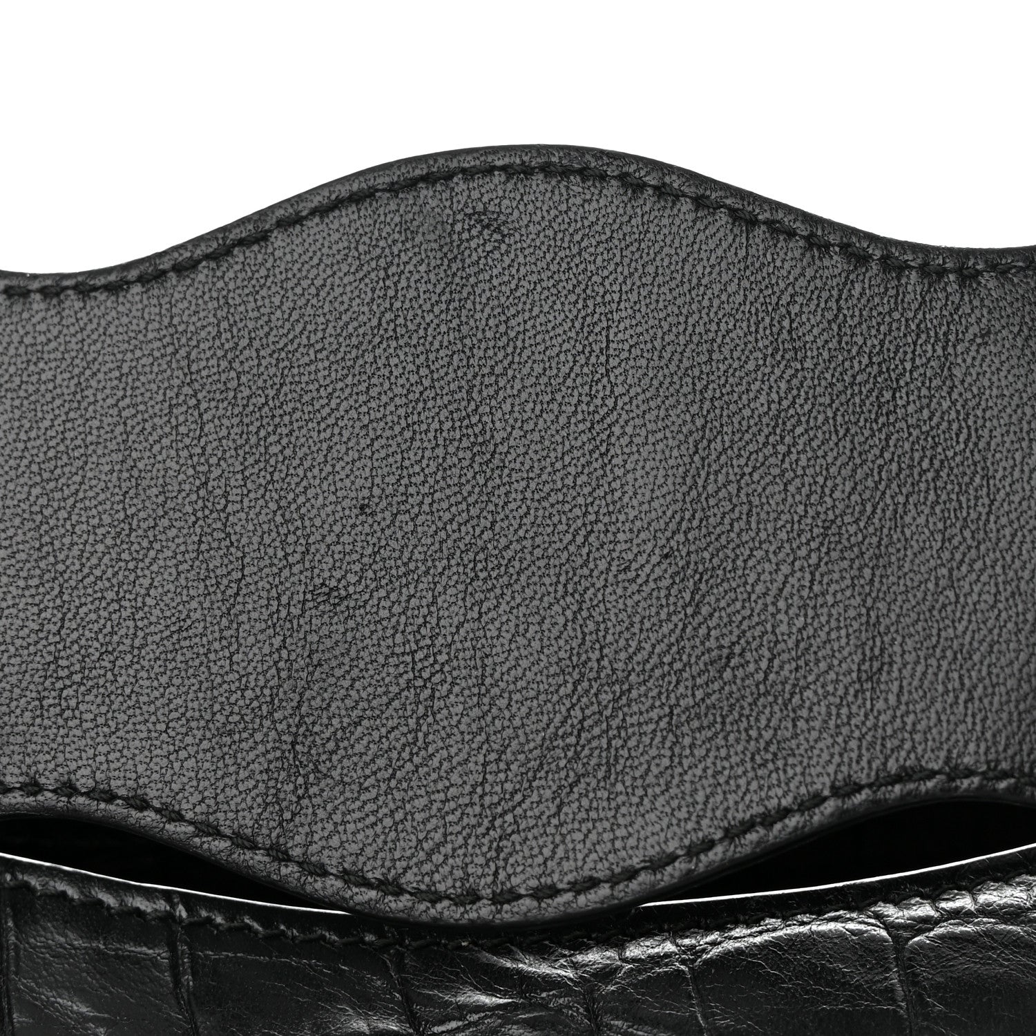 Balenciaga Calfskin Crocodile Embossed Classic Hardware City Black 16 of 17