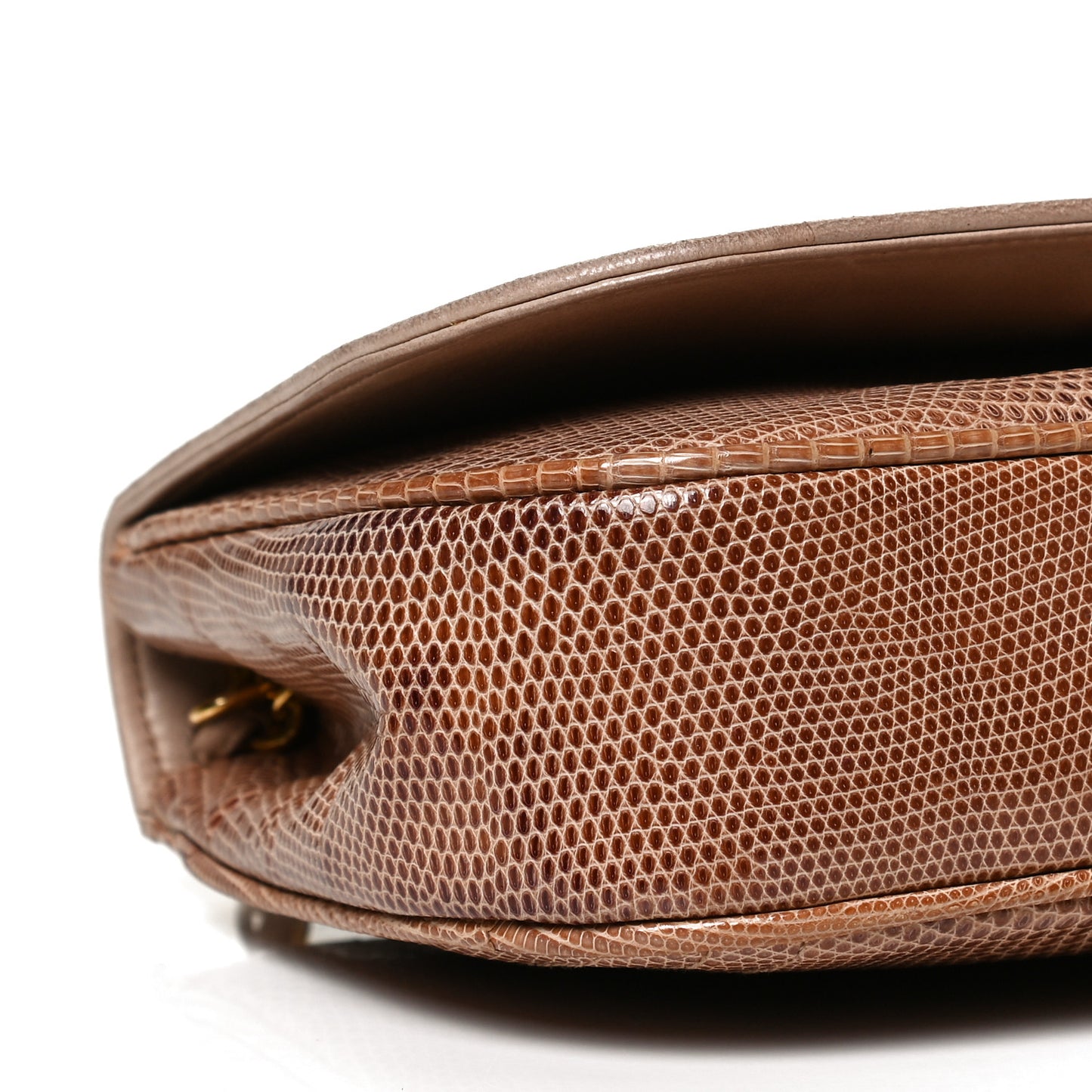 Snakeskin Flap Brown