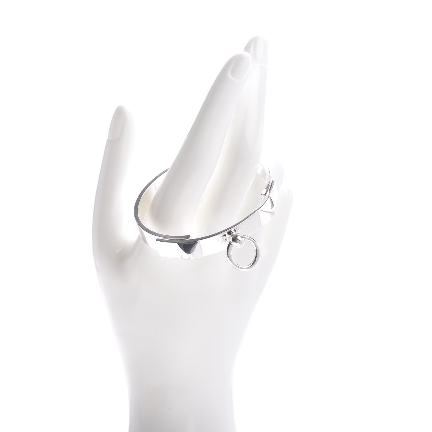Hermes Sterling Silver PM Collier De Chien Bracelet SH 2 of 4