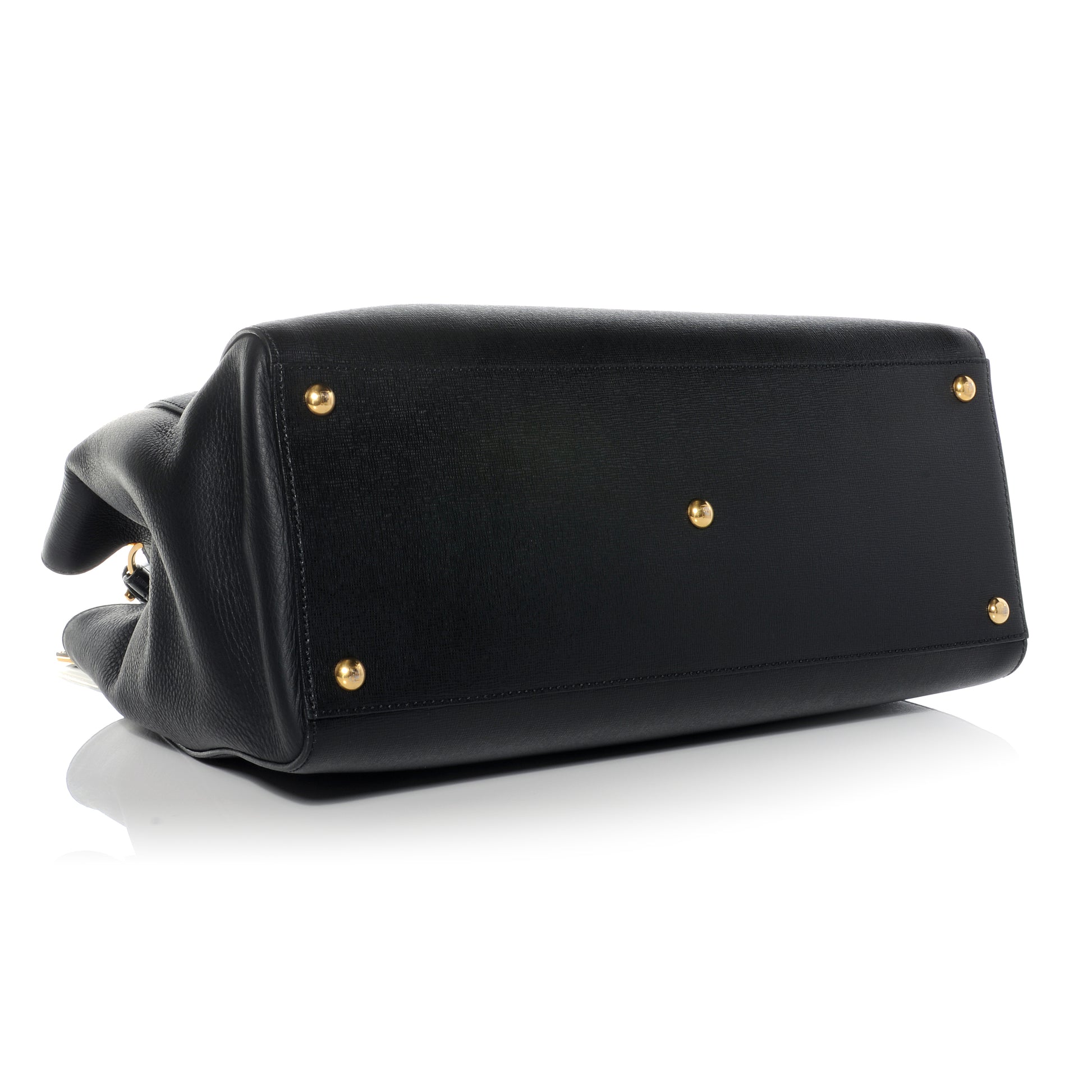 Fendi Vitello Elite Regular 2Jours Tote Black 4 of 9