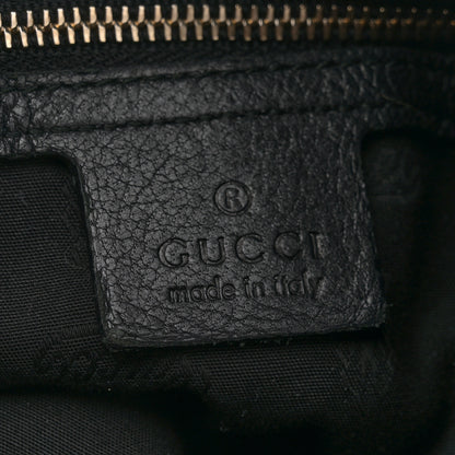 Gucci Pebbled Calfskin Medium New Jackie Shoulder Bag Black 6 of 14