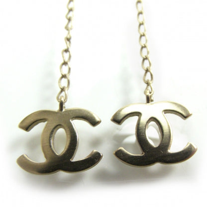 Chanel CC Dangle Earrings Gold 3 of 4