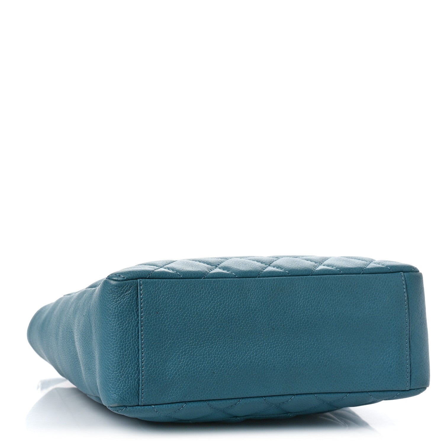 Chanel Caviar Quilted Petit Shopping Tote PST Blue 5 of 10