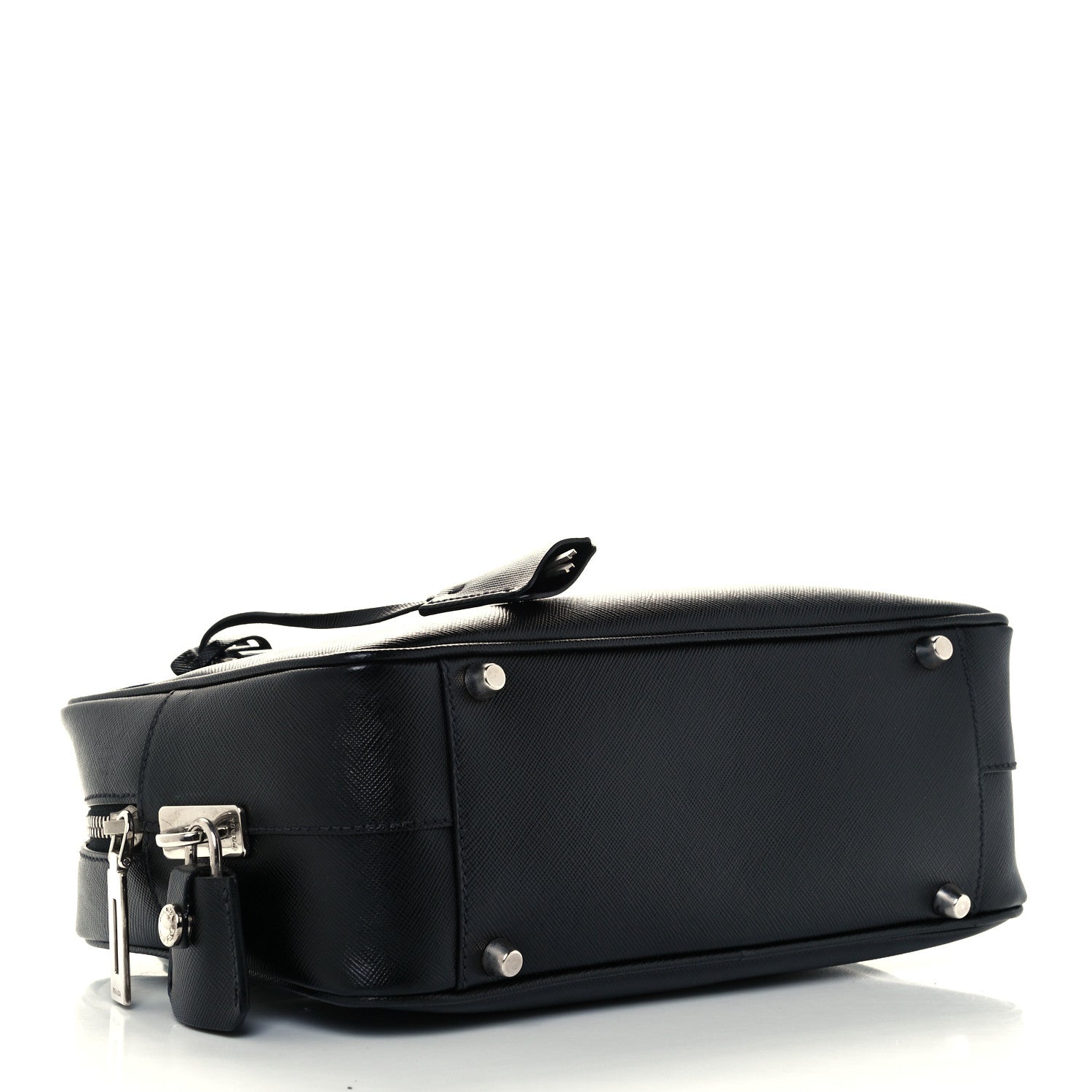 Prada Saffiano Lux Petite Bowler Black 4 of 11