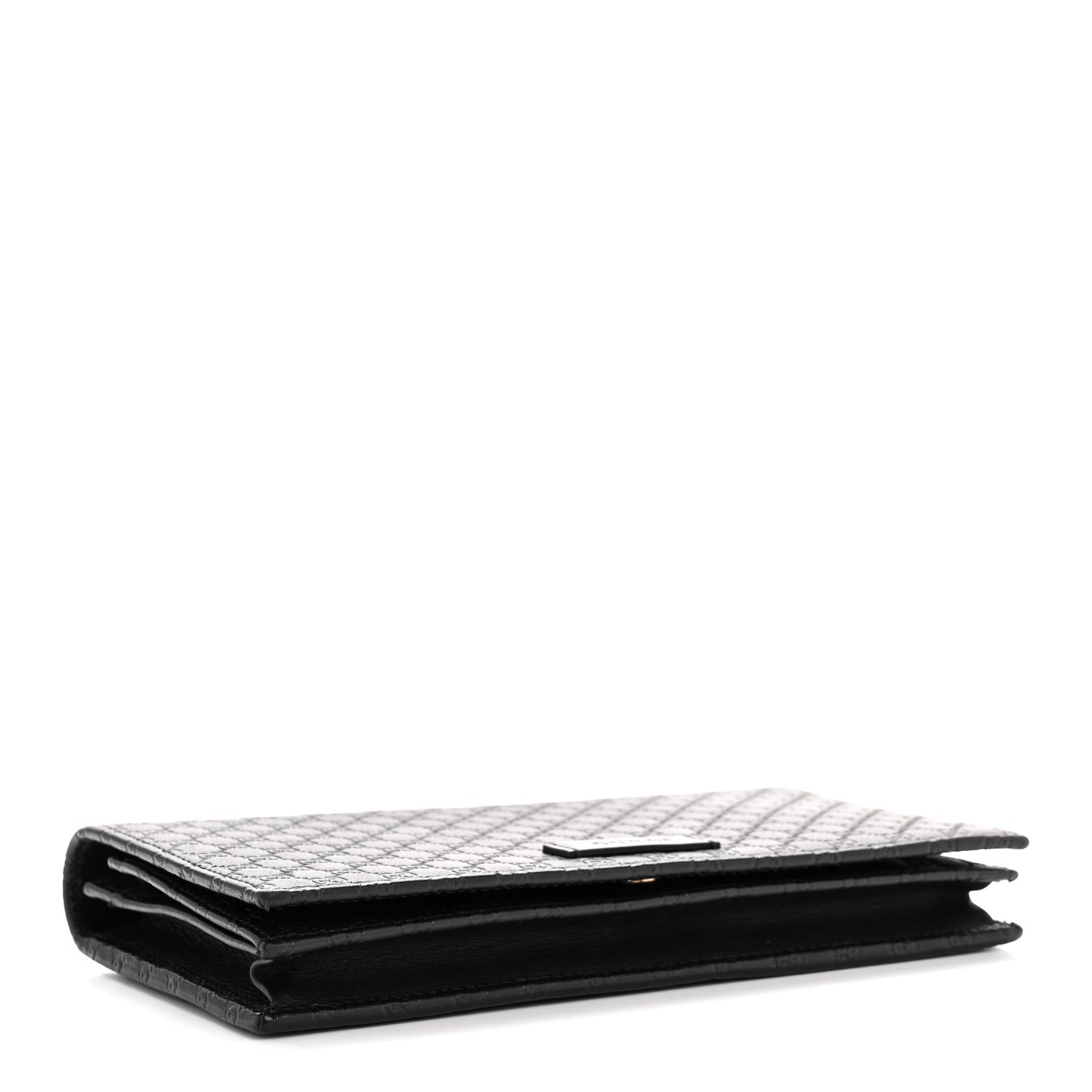 Microguccissima Crossbody Wallet Black