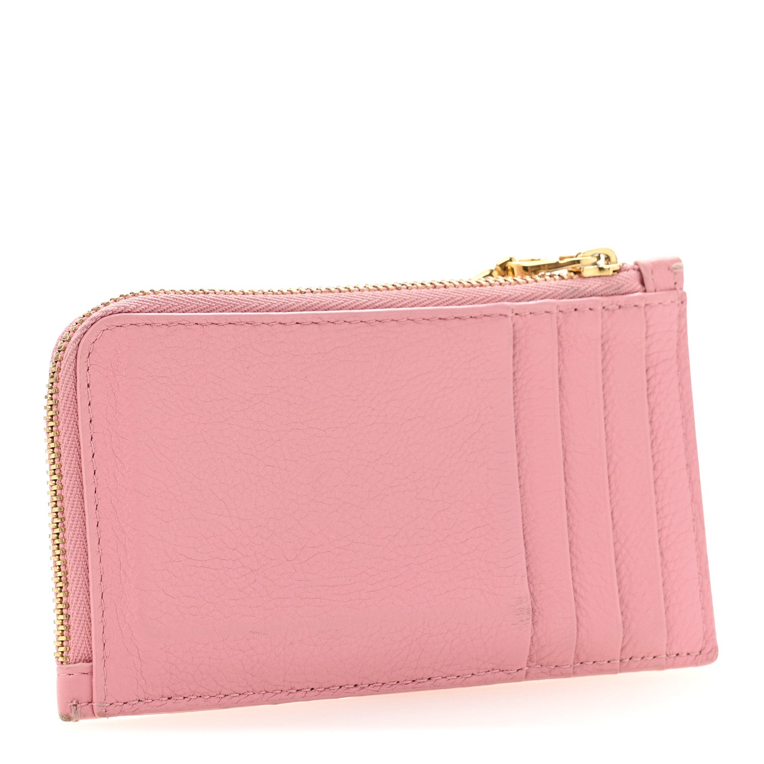 Christian Dior Supple Calfskin Cannage Caro Cosmos Zipped Card